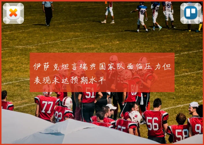 伊萨克坦言瑞典国家队面临压力但表现未达预期水平